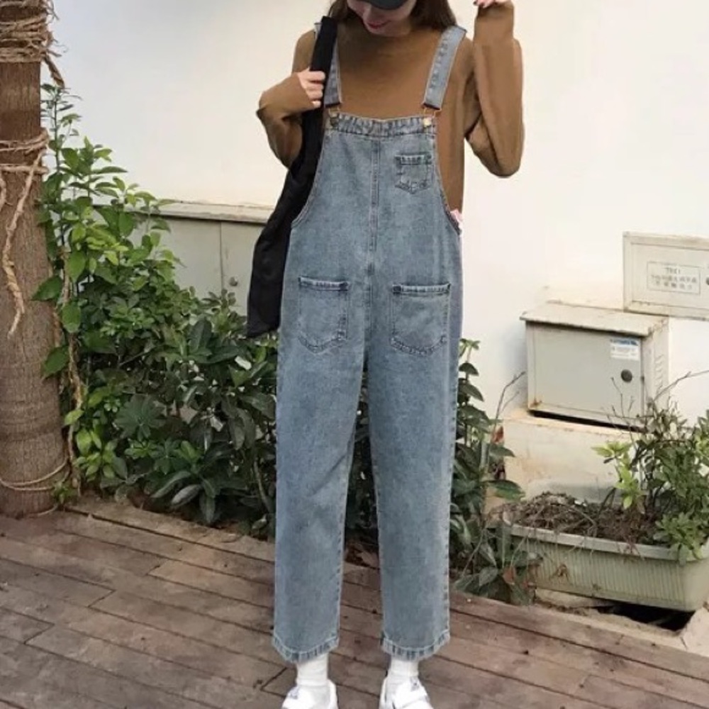 Denim Overall Jumpsuit - Picture 2 of 16